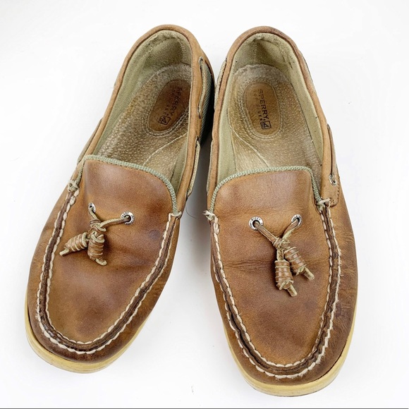 Sperry Other - 4/$25 Sperry Topsiders Brown Loafer Boat Shoes 9